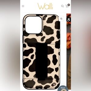 Walli phone case cow print. iPhone 12